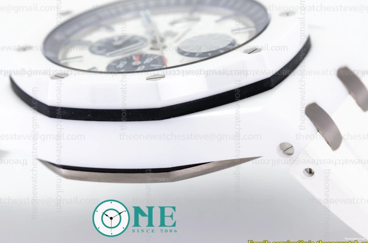 - White Oak Offshore Ceramic Chronograph Piguet Audemars Royal A3126 26402CB JF 0314